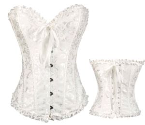 Adult Female Costumes to Hire - White Corset - XS